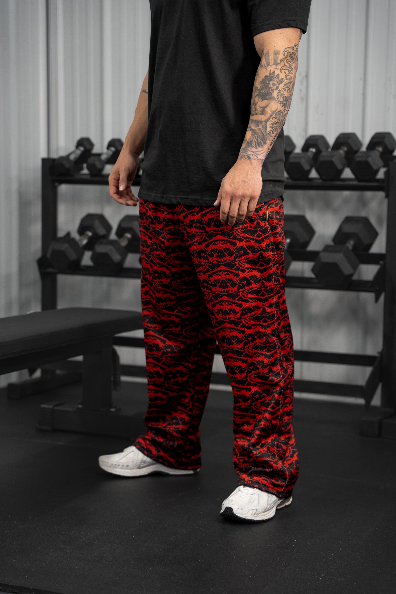 Red Tiger Mesh Pants
