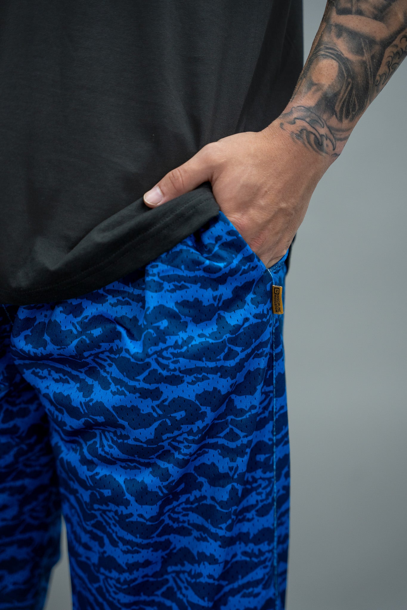 Blue Tiger Mesh Pants