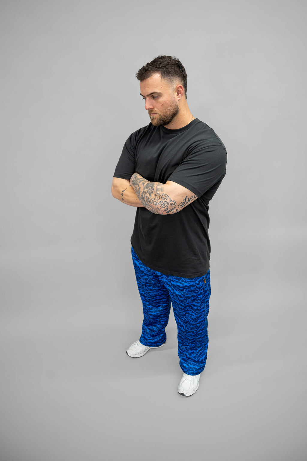 Blue Tiger Mesh Pants