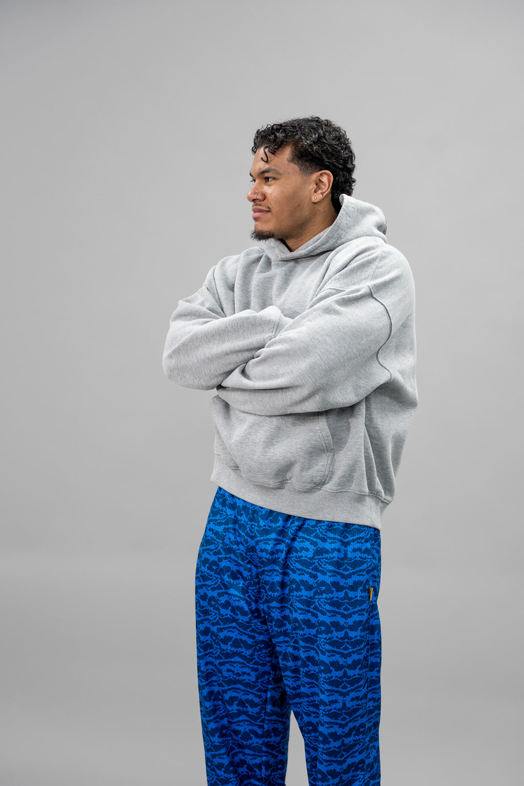 Blue Tiger Mesh Pants