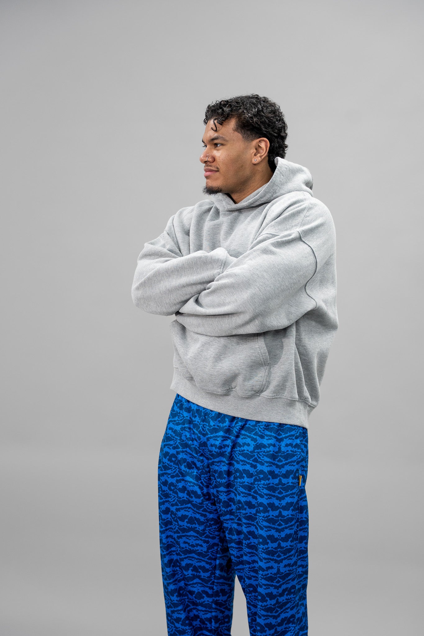 Blue Tiger Mesh Pants