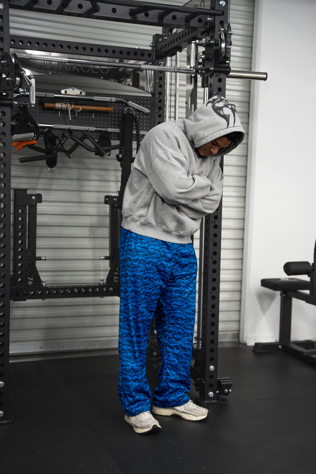 Blue Tiger Mesh Pants
