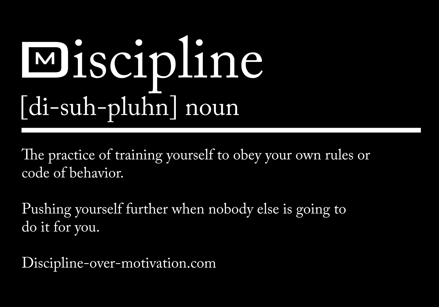Discipline Definition Flag