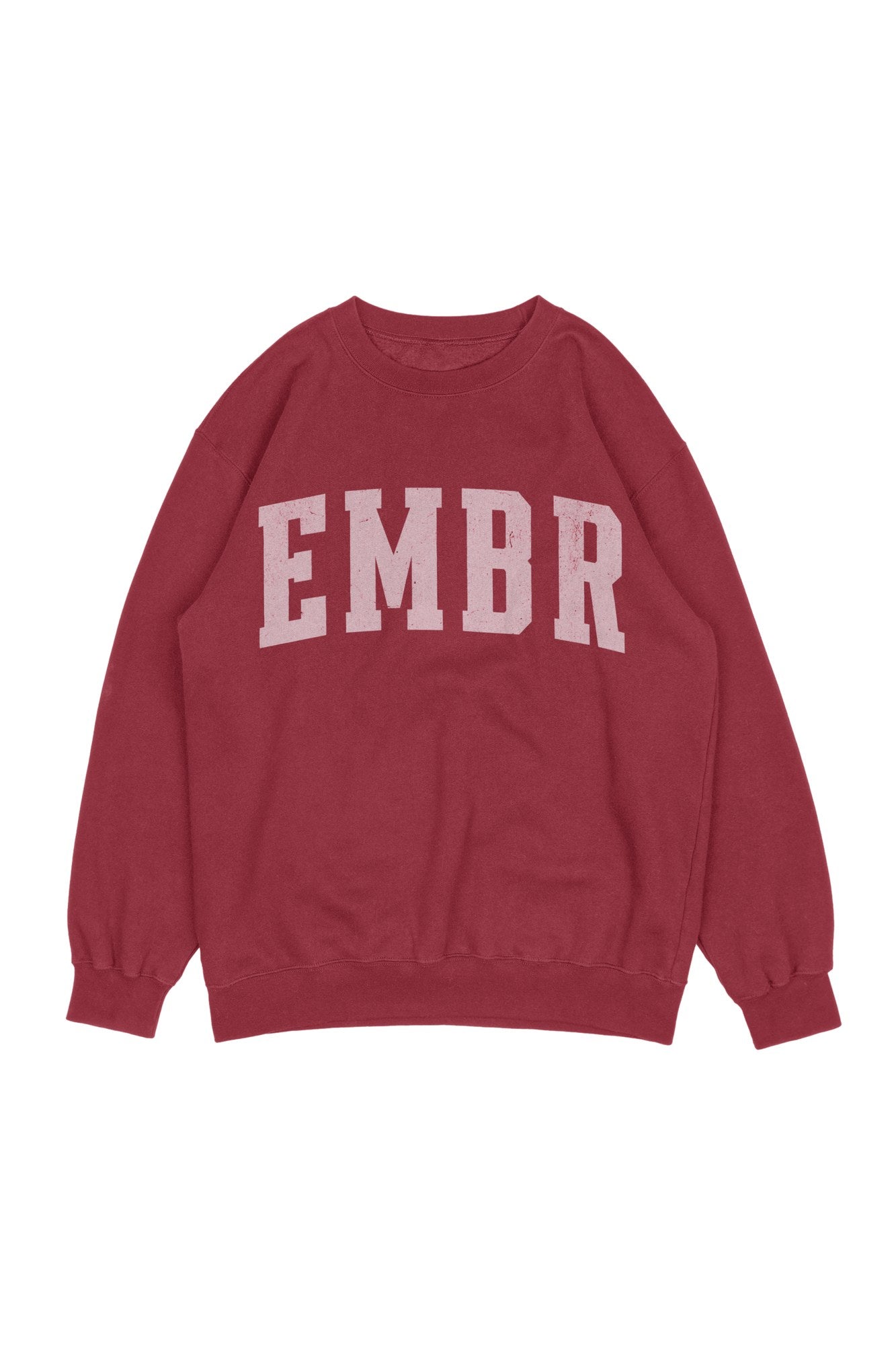 EMBR Varsity Crew in Crimson / Pink