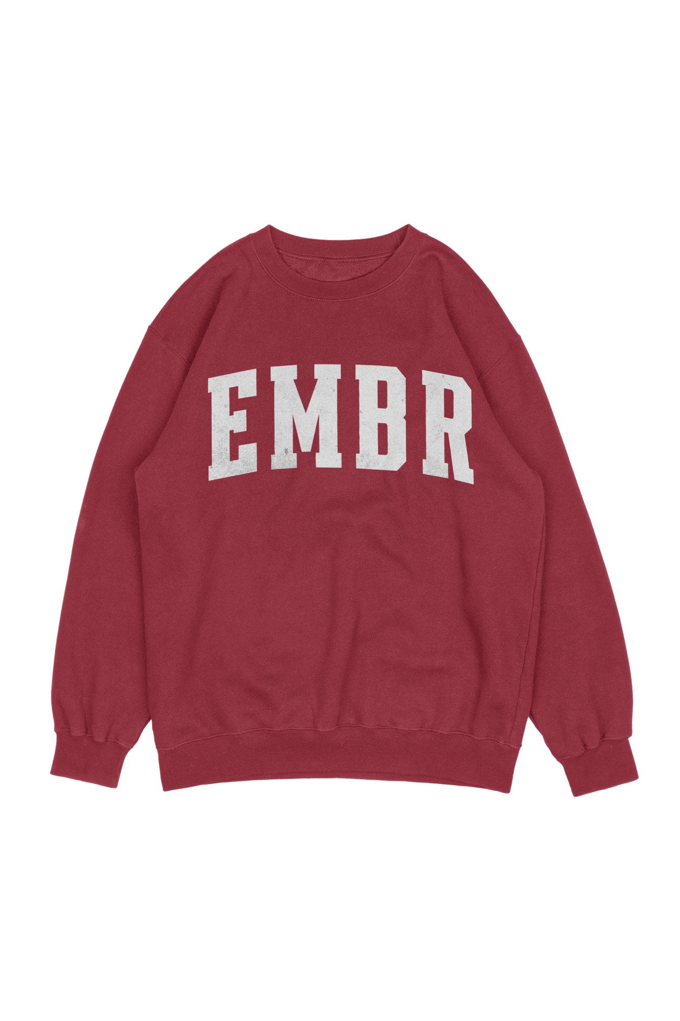 EMBR Varsity Crew in Crimson / White